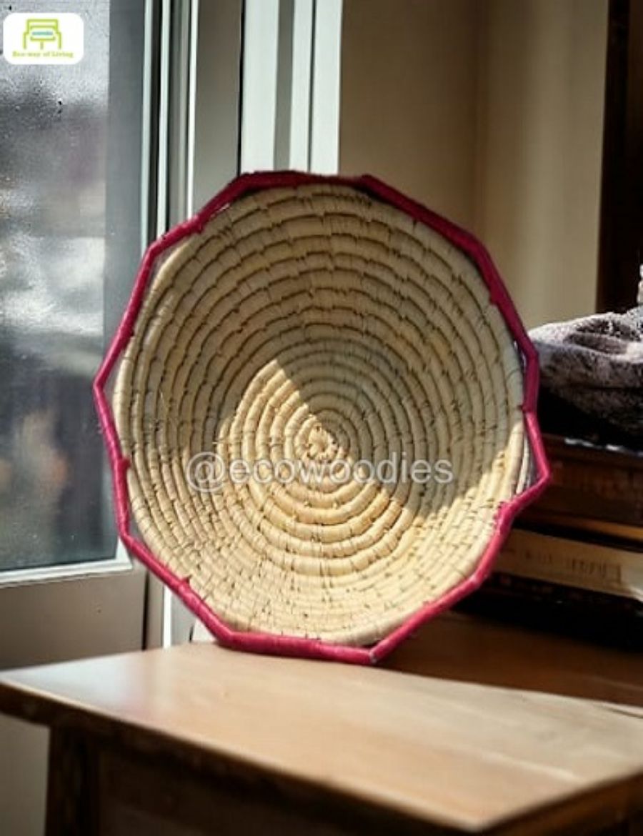 Picture of Handwoven Wicker Decor Basket 