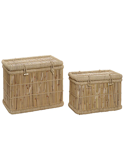 Picture of Wicker Storage Box/ Side Table Set