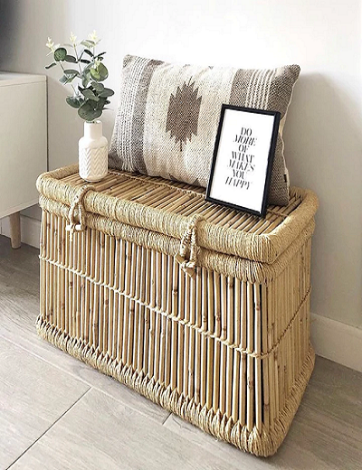 Picture of Wicker Storage Box/ Side Table Set