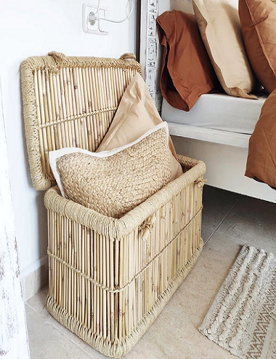 Picture of Wicker Storage Box/ Side Table Set