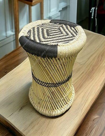 Picture of Black Ottoman Stool 