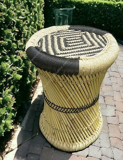 Picture of Black Ottoman Stool 