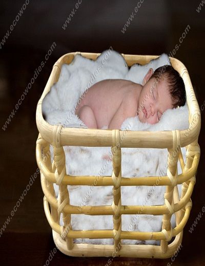 Picture of Wicker Newborn Photoshoot Basket 