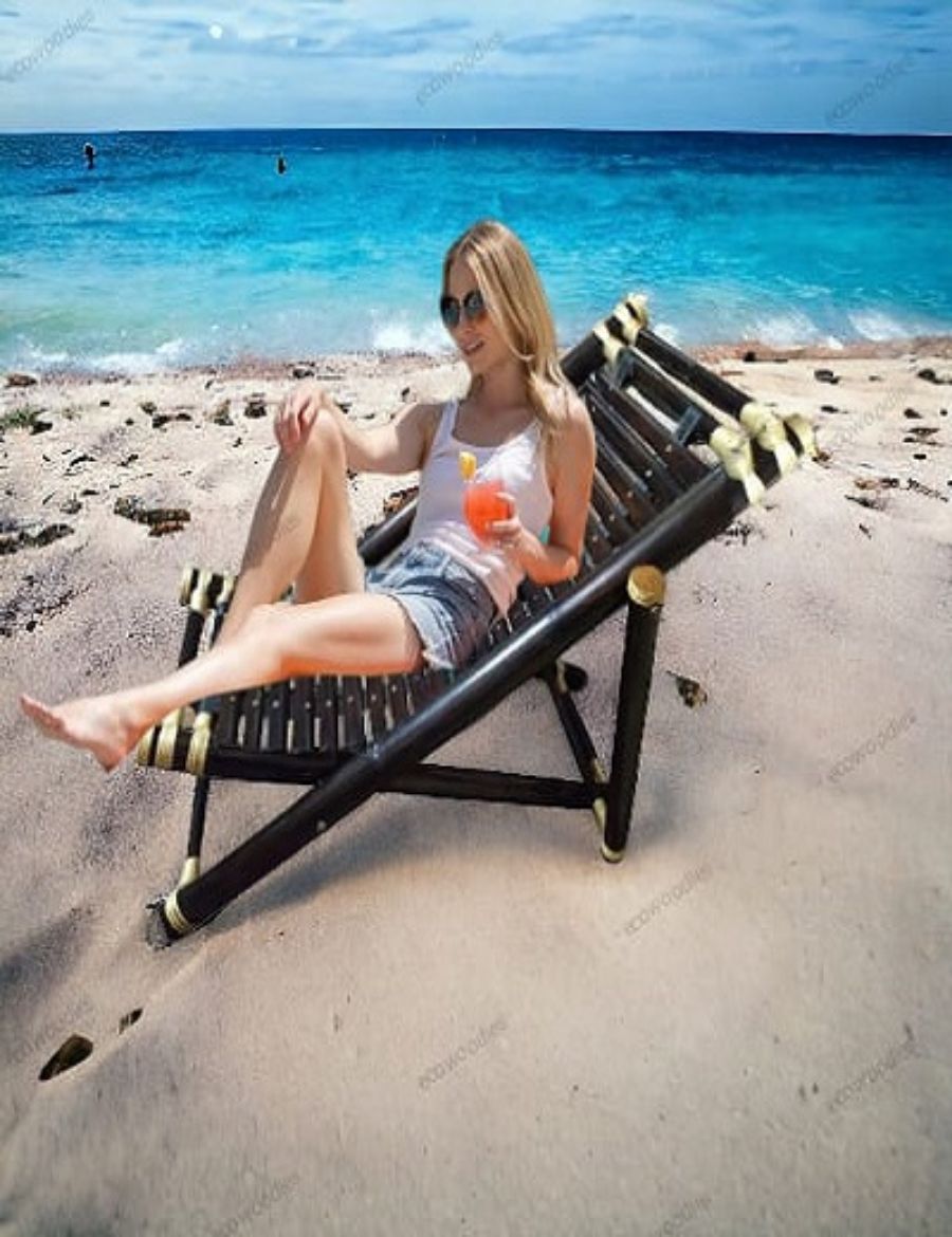 Picture of Bamboo Foldable Sun Lounger