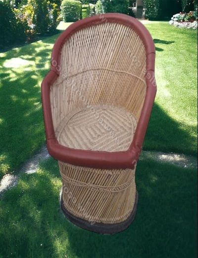 Picture of Bamboo Outdoor  Chair With Two Sitting Ottomans