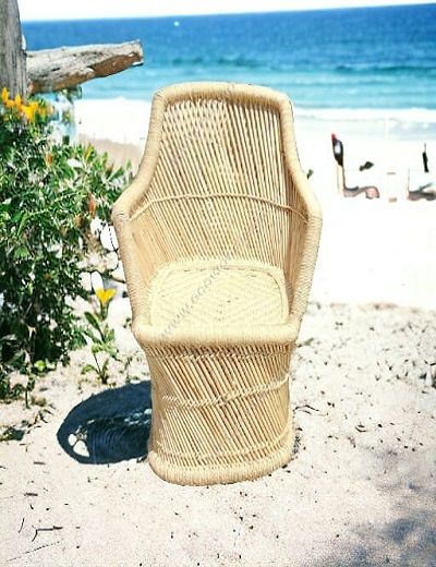 Picture of Jute Bamboo Chair With Set Of Ottoman