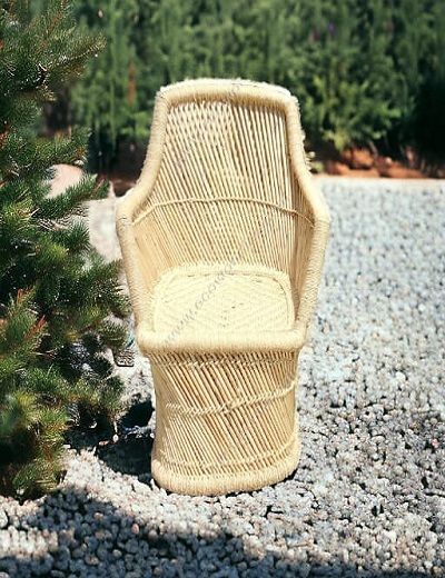 Picture of Jute Bamboo Chair With Set Of Ottoman