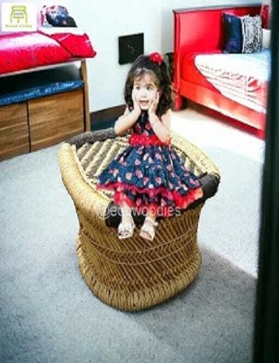 Picture of Wicker Small Ottoman  