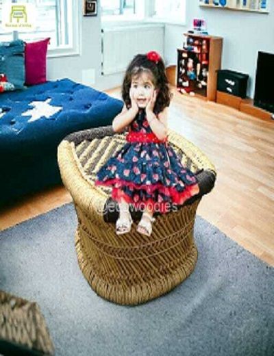 Picture of Wicker Small Ottoman  