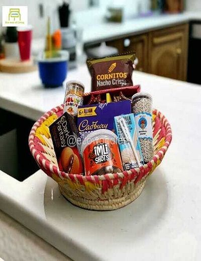 Picture of Handwoven Wicker Flower/ Dry Fruit Basket 