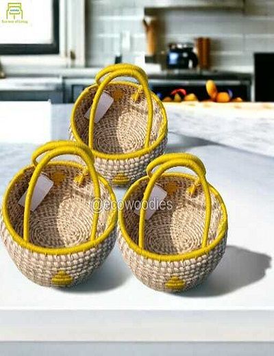 Picture of Vintage Wicker Basket With Handle 