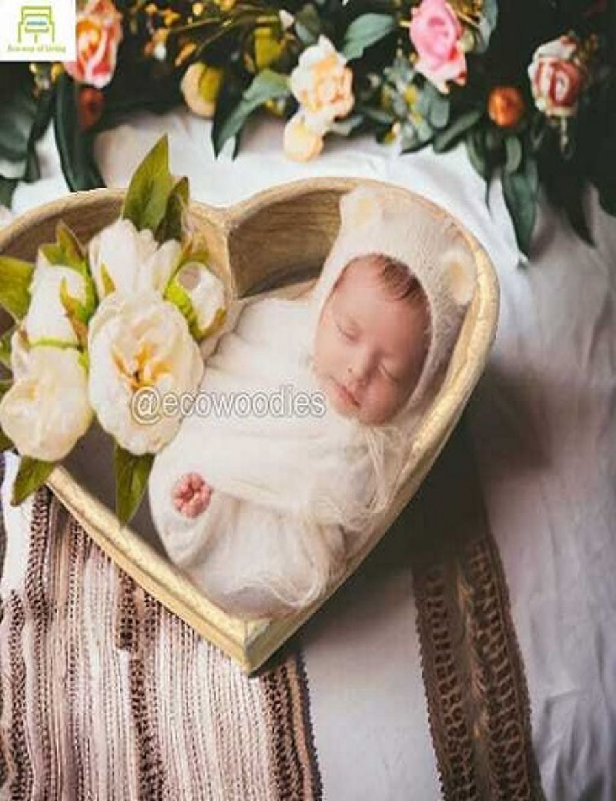 Picture of Newborn Photography Heart Shape Wooden Props