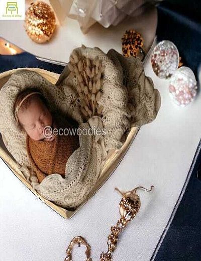 Picture of Newborn Photography Heart Shape Wooden Props