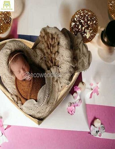 Picture of Newborn Photography Heart Shape Wooden Props