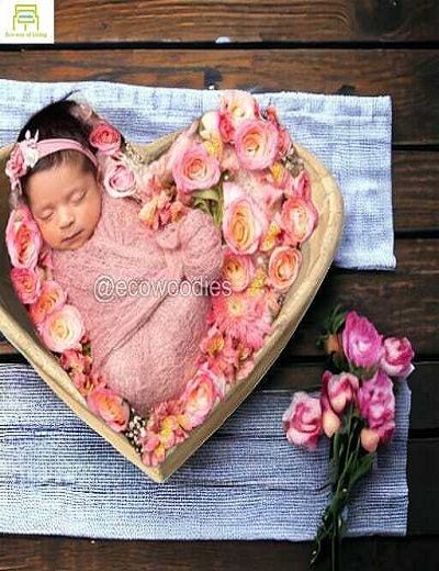 Picture of Newborn Photography Heart Shape Wooden Props