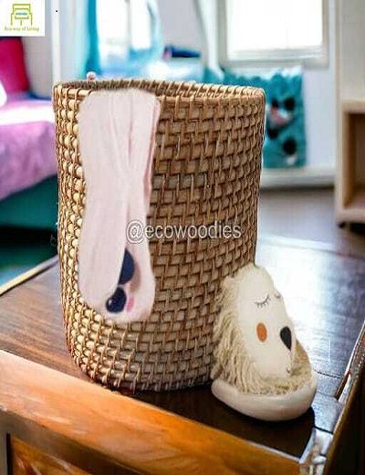 Picture of Handicraft  Woven Wicker Laundry Hamper, Large Wicker Laundry Basket