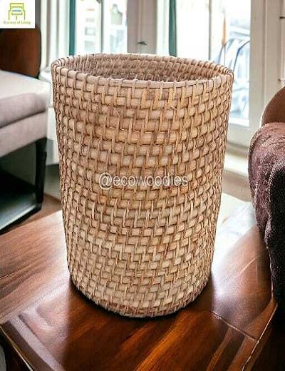 Picture of Handicraft  Woven Wicker Laundry Hamper, Large Wicker Laundry Basket