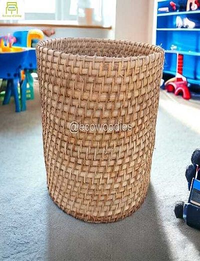 Picture of Handicraft  Woven Wicker Laundry Hamper, Large Wicker Laundry Basket