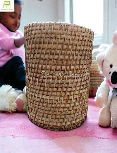 Picture of Handicraft  Woven Wicker Laundry Hamper, Large Wicker Laundry Basket