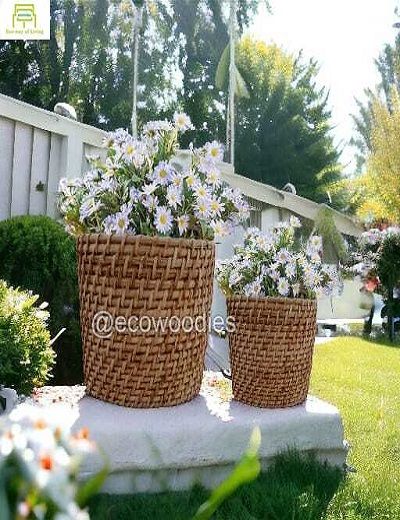 Picture of Creative Design Home Decor Office Desktop Handmade Resin Crafts Resin Flower Basket