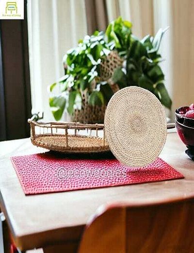 Picture of Modern  Cane  Dinning Table Decor Fruit /Dry Fruit Server Trays