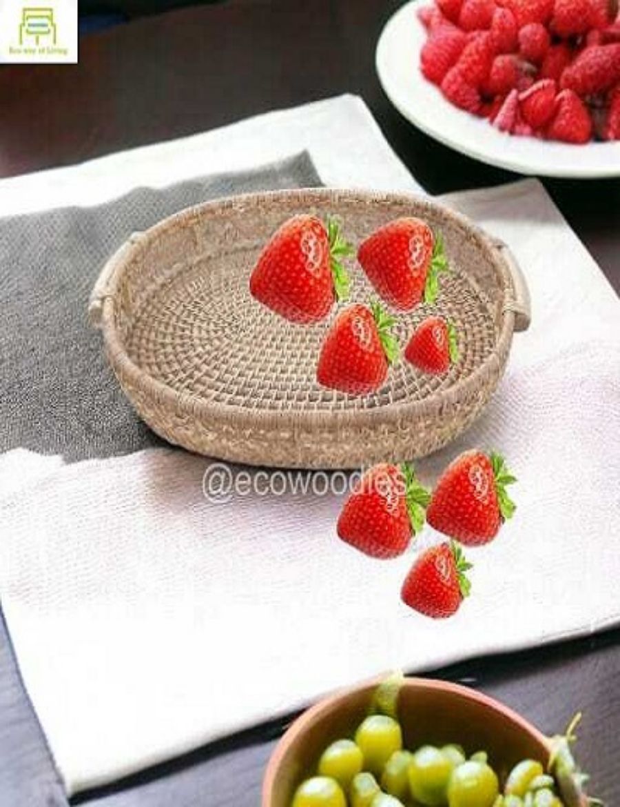 Picture of Factory Home Cane Rattan Tray Coffee Tray 