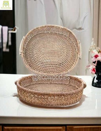 Picture of Factory Home Cane Rattan Tray Coffee Tray 