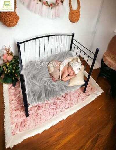 Picture of Stylish and Functional Black Metal Newborn Photography Bed 