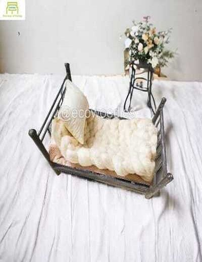 Picture of Stylish and Functional Black Metal Newborn Photography Bed 