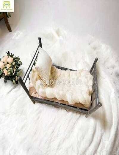 Picture of Stylish and Functional Black Metal Newborn Photography Bed 