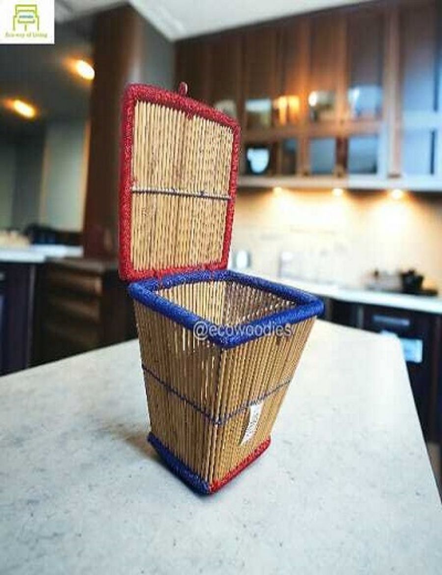 Picture of Wicker Picnic Basket | Cane Bamboo Basket