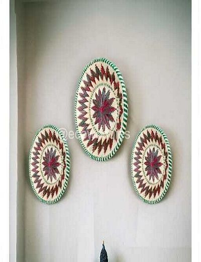 Picture of Handcrafted Wall Hanging Baskets -  Set of 3 