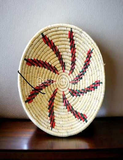 Picture of Handmade Wicker Wall Decor Set of  3 Baskets