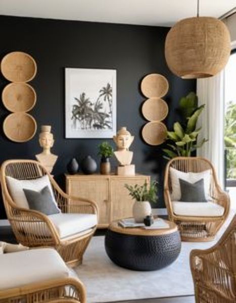 8 Organic Modern Living Room Ideas: Elevate Your Space with Bamboo & Rattan Elegance